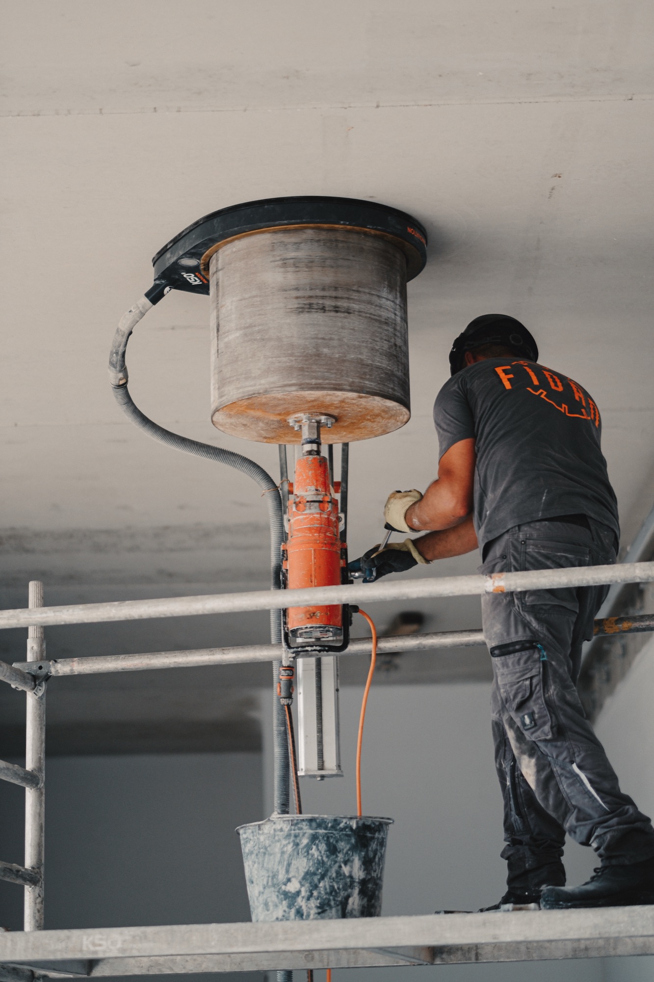 Kernbohrung auf Baustelle in Donauwörth